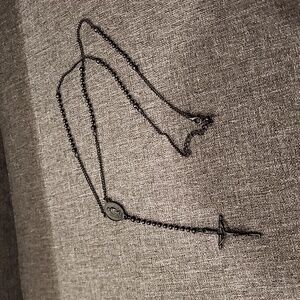 Inri Black Matte Rosary